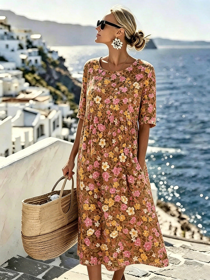 Savannah™ | Robe Midi Champ de Fleurs Sauvages