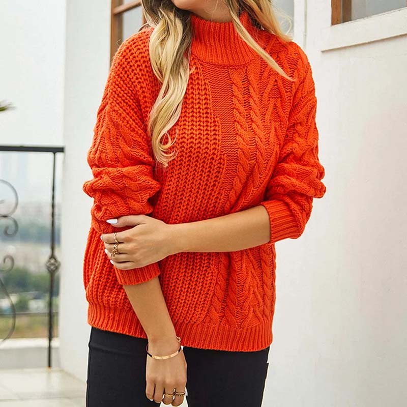 Casual Cable Knit Sweater