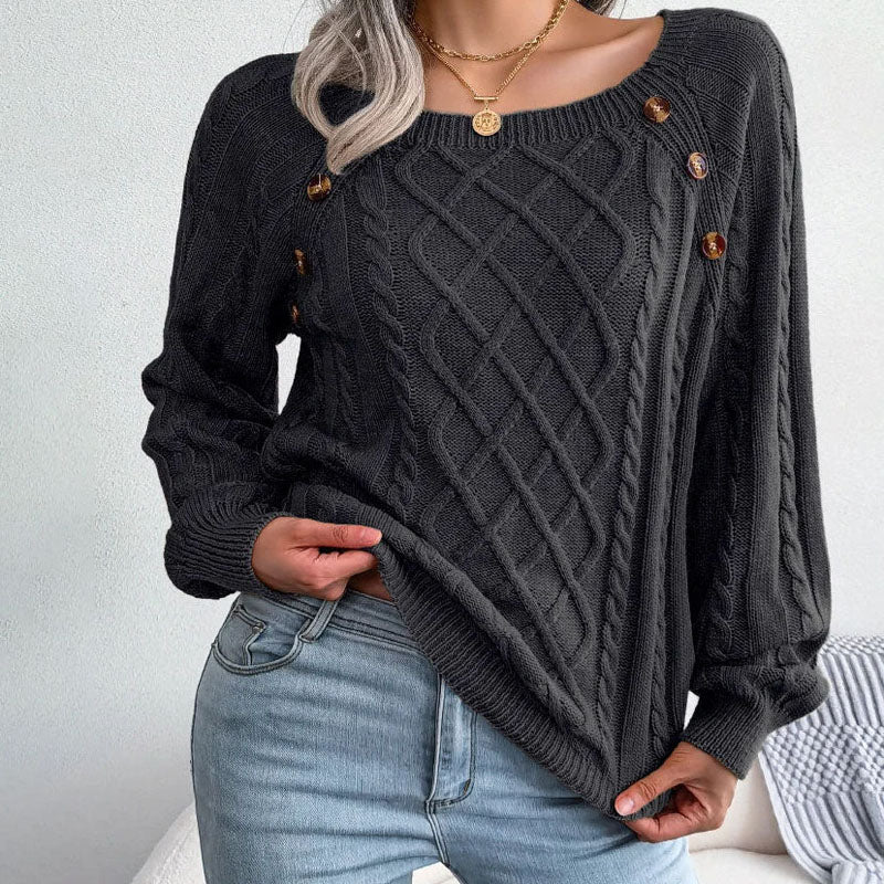 Casual Cable Knit Sweater