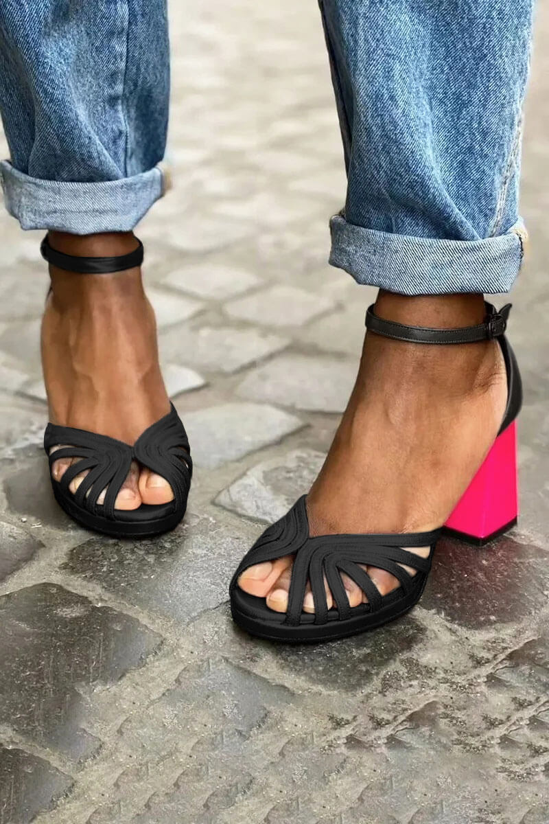Talons Bicolores Confort Toute la Journée
