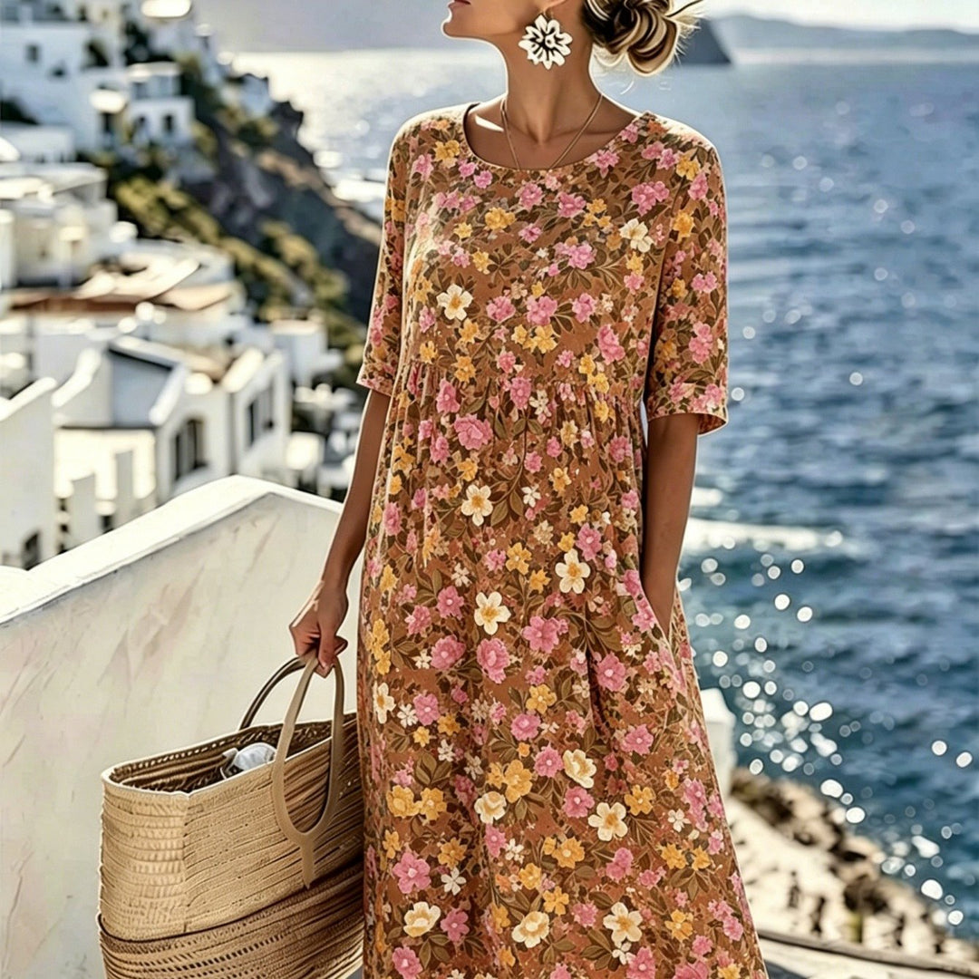 Savannah™ | Robe Midi Champ de Fleurs Sauvages