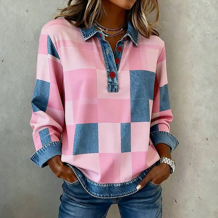 Vintage Plaid Sweatshirt