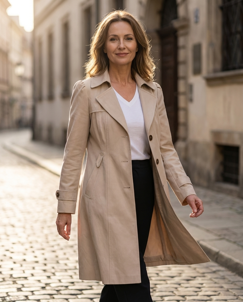 Olivia - Manteau Élégant Et Intemporel