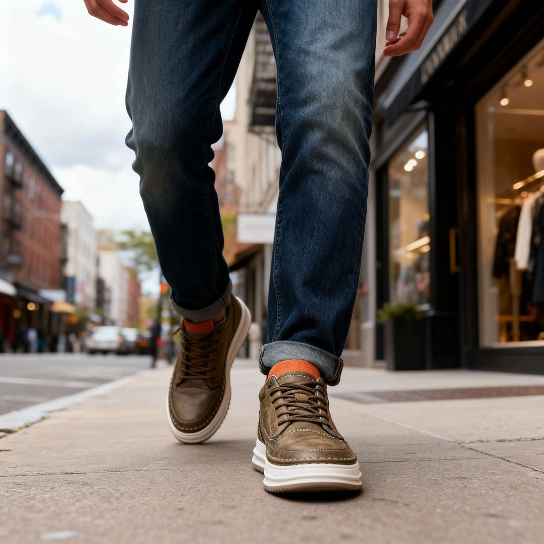 Baskets en Cuir Robert Johnson