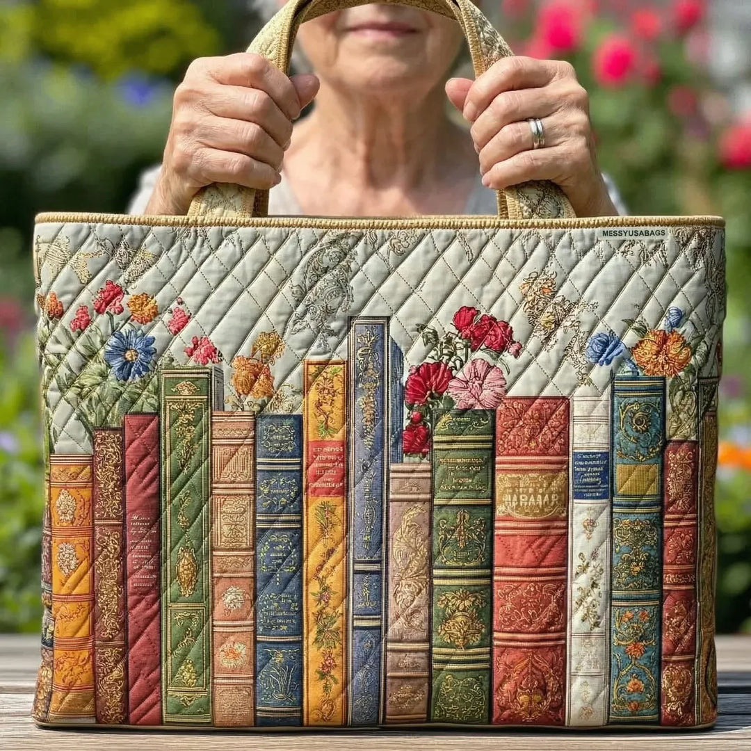 Sac Shopper Matelassé - Bibliothèque Enchantée