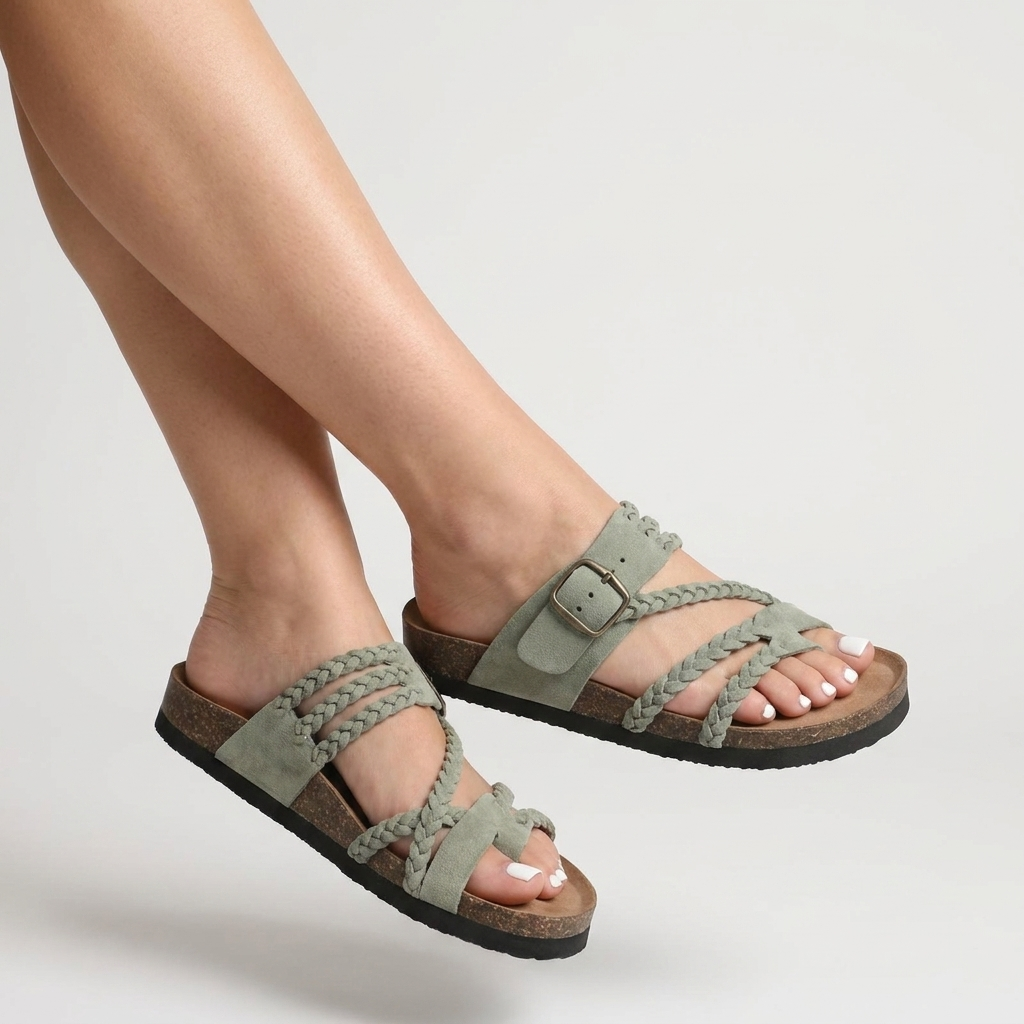 Hayleigh - Sandales Tressées Confortables
