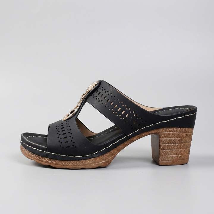 Linda | Sandales Orthopédiques à Talons Hauts