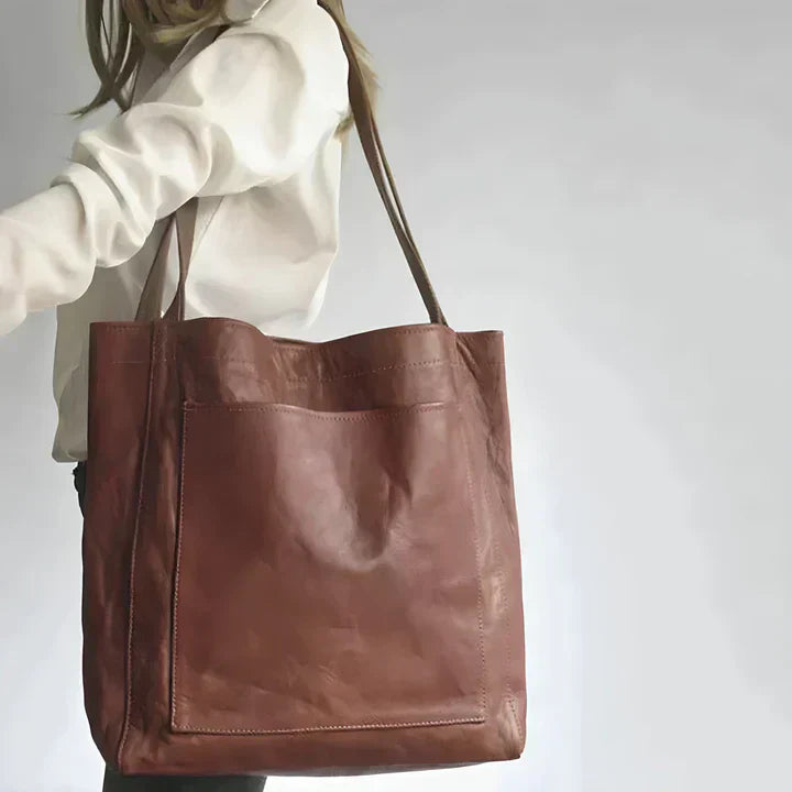 Thessalie | Sac fourre-tout en cuir classique