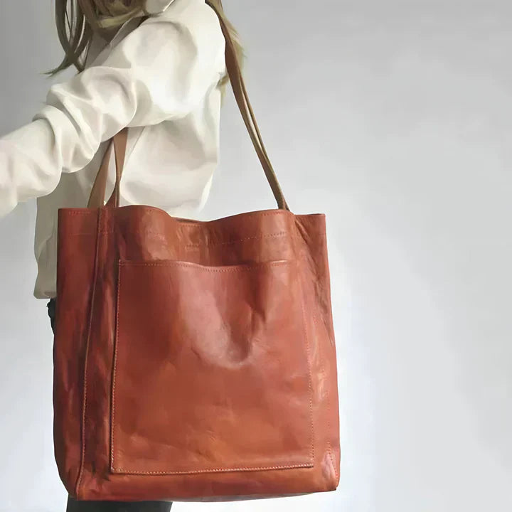 Thessalie | Sac fourre-tout en cuir classique