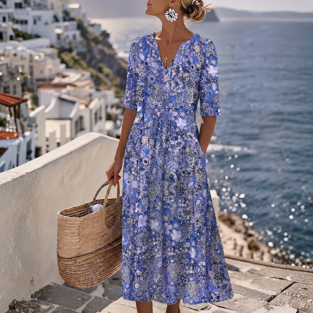 Janice™ | Robe Midi Élégante d&