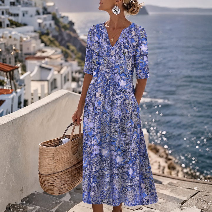 Janice™ | Robe Midi Élégante d&