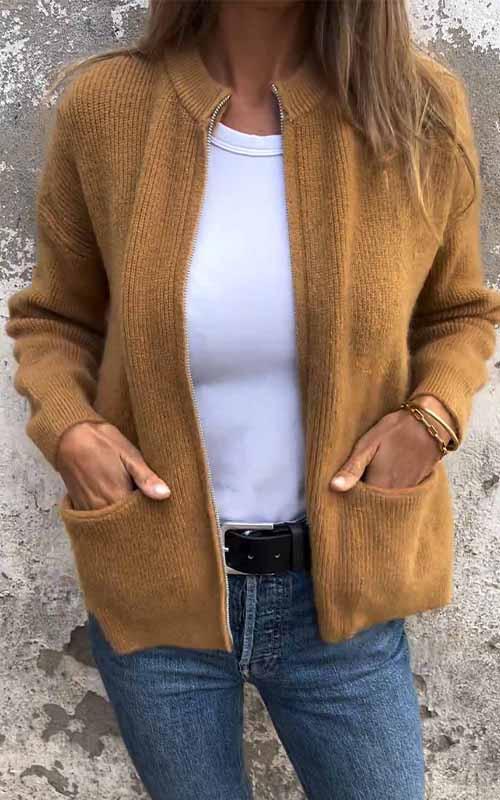 Odile - Veste Tricotée Élégante