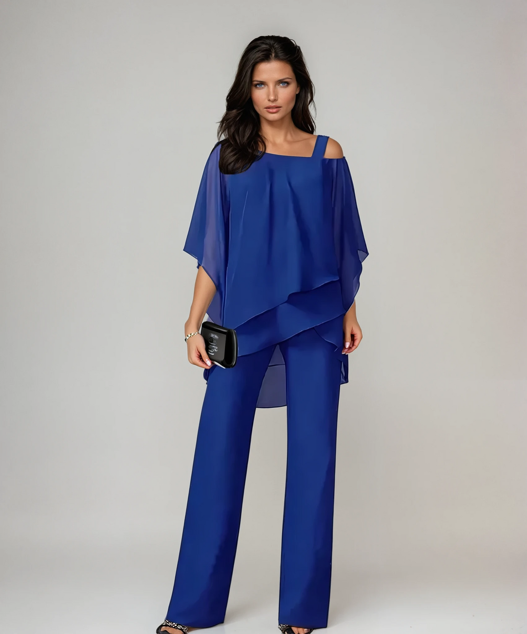 Eleanor | Ensemble Poncho Asymétrique Deux Pièces