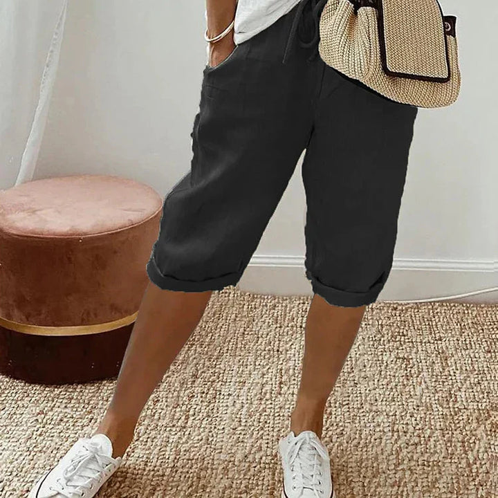 LUI™ – SHORTS EN COTON-LIN LÉGER