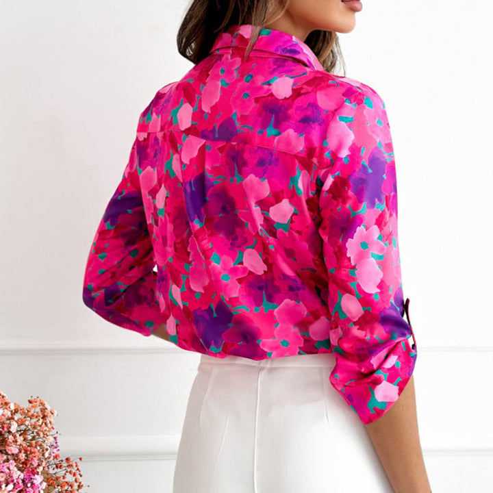 Casual Floral Print Blouse