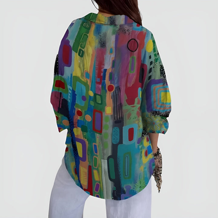 Cerelia - Blouse Légère Géométrique