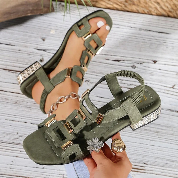 Alessia | Ballerine Slingback con Dettagli Gioiello