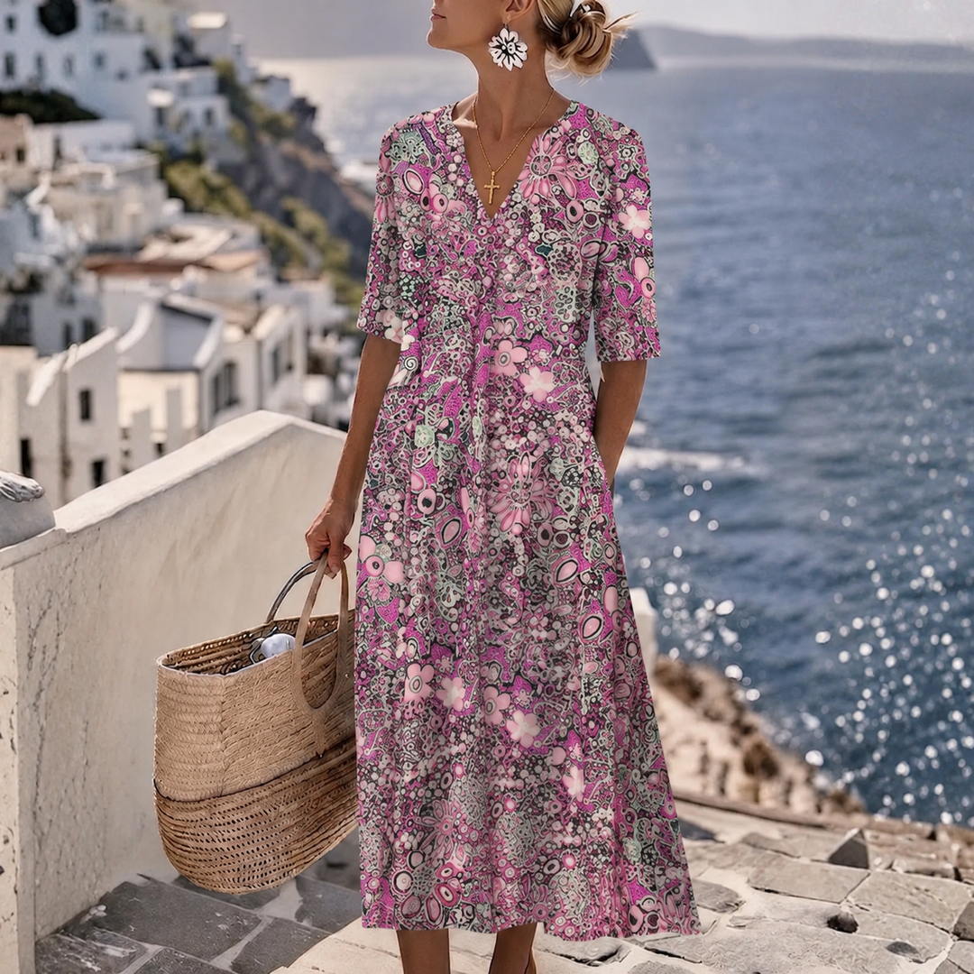 Janice™ | Robe Midi Élégante d&