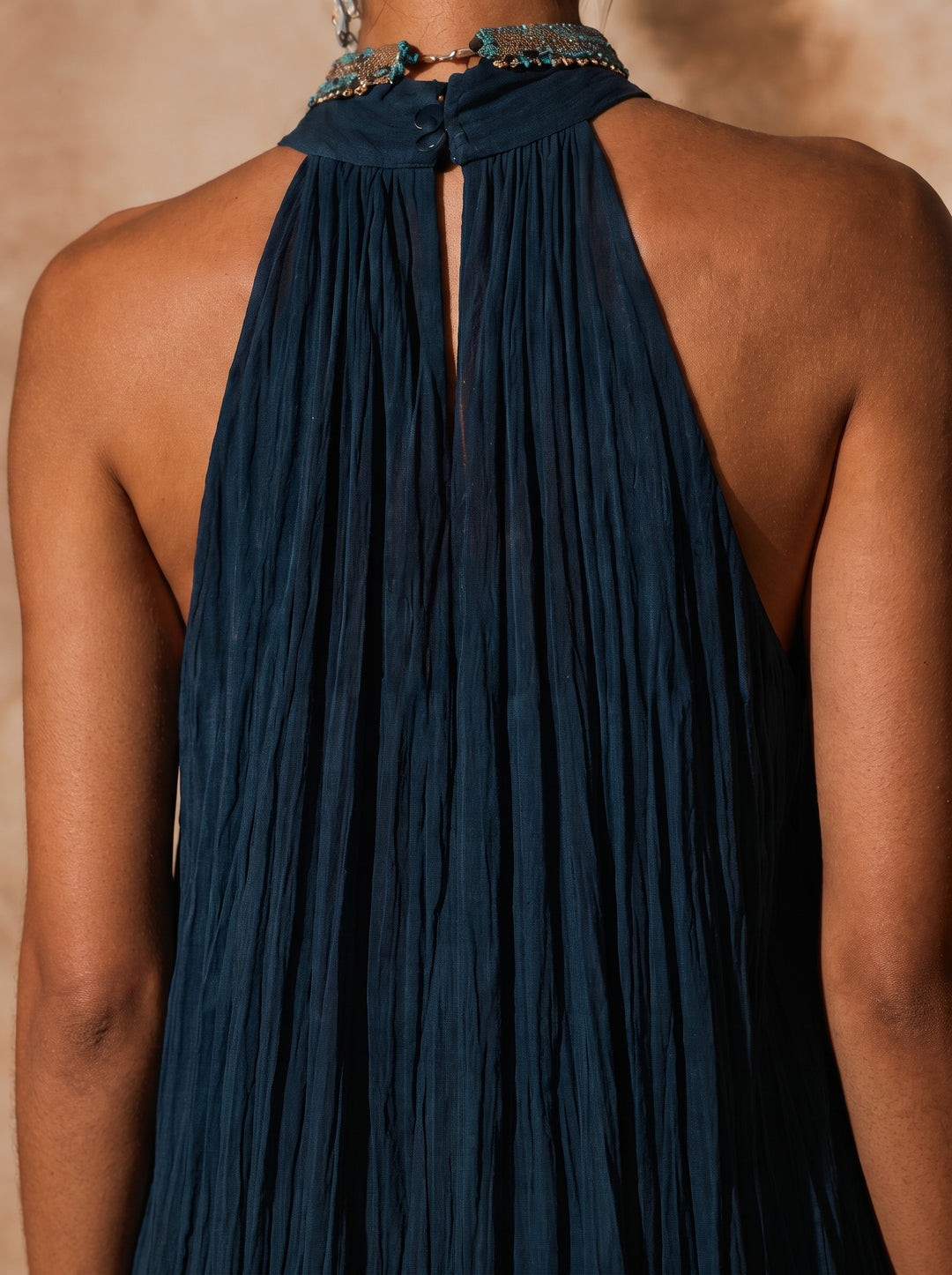 Paula | Robe longue halter/V dégradée