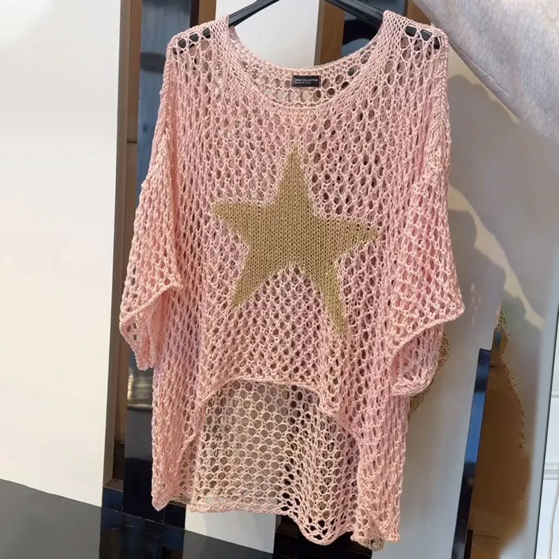 Top Tricot Étoilé avec Coupe Confortable